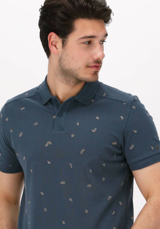 Cast Iron Donkerblauwe Polo Short Sleeve Polo Relaxed Fit Pique Jersey