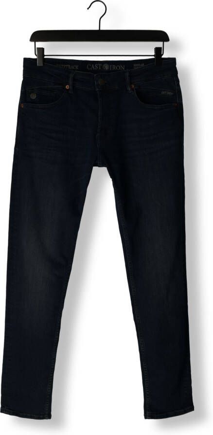 Cast Iron Donkerblauwe Straight Leg Jeans Shiftback Regular Tapered