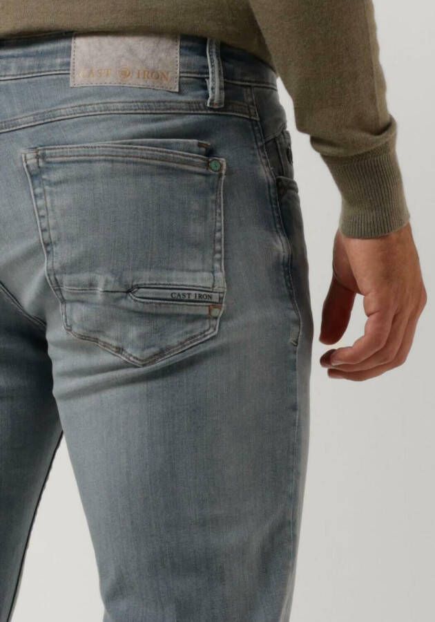 Cast Iron Grijze Slim Fit Jeans Shiftback Slim Tapered New Grey Blue