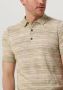 CAST IRON Heren Polo's & T-shirts Short Sleeve Polo Cotton Slub Stripe Knitted Polo Groen - Thumbnail 3