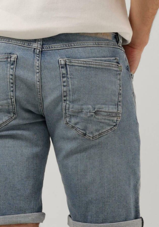 CAST IRON Heren Jeans Shiftback Shorts Bright Sun Faded Lichtblauw