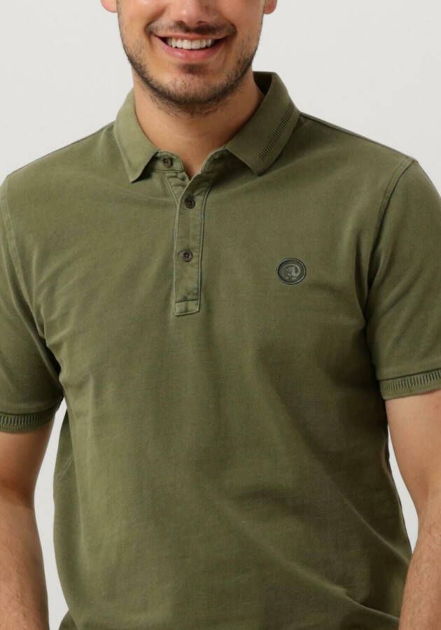 CAST IRON Heren Polo's & T-shirts Short Sleeve Polo Cotton Gd Pique Groen
