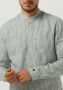 CAST IRON Heren Polo's & T-shirts Long Sleeve Shirt Co Li Dobby Stripe Mint - Thumbnail 3