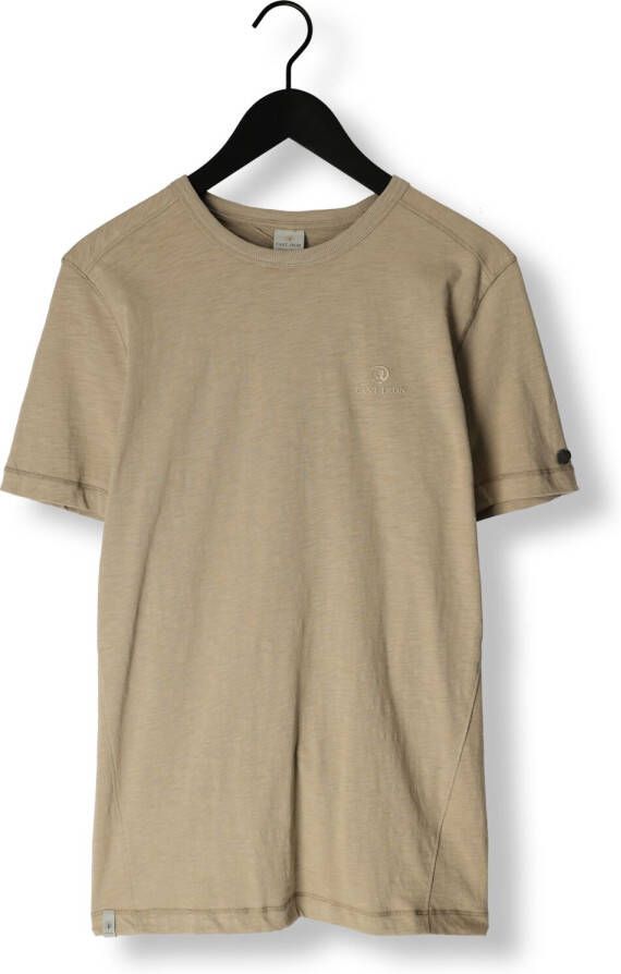 Cast Iron Olijf T-shirt Short Sleeve R-neck Cotton Slub