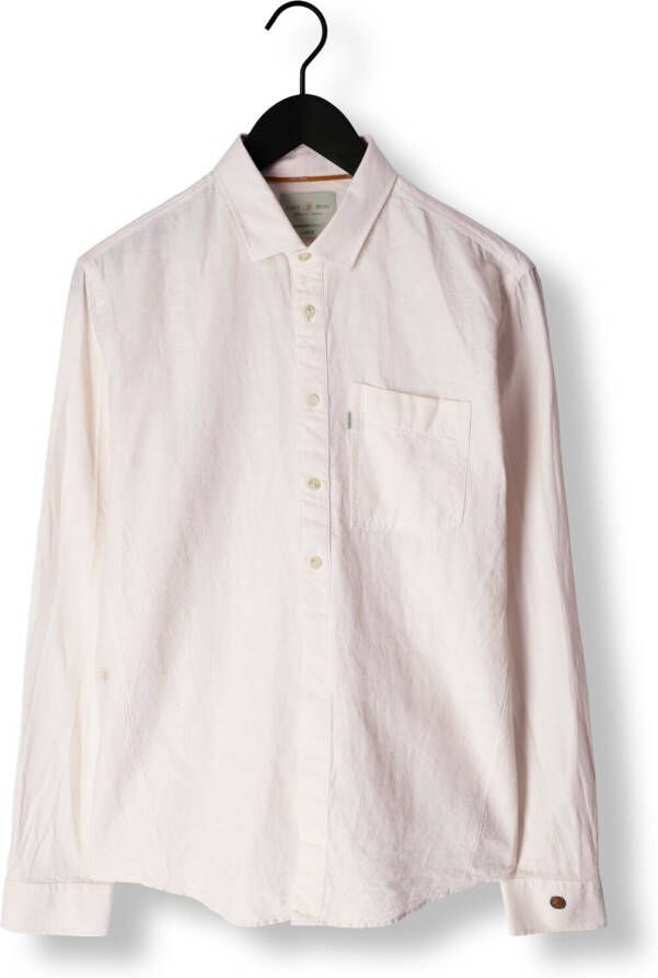 Cast Iron Witte Casual Overhemd Long Sleeve Shirt Co Li Dobby
