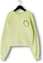 Catwalk Junkie sweater SW ENJOY THE NOW met printopdruk groen - Thumbnail 5