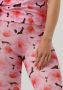 Catwalk Junkie gebloemde high waist flared broek TR PEONY roze - Thumbnail 4