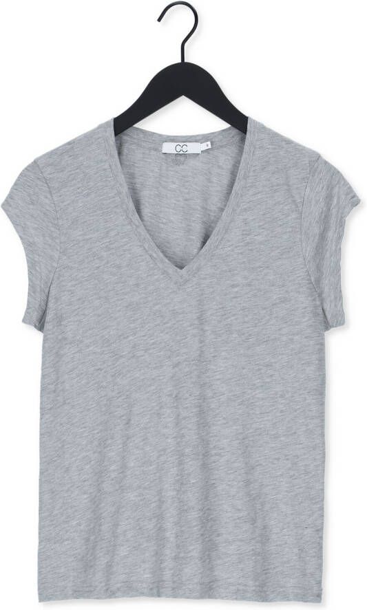 CC HEART Dames Tops & T-shirts Basic V-neck Tshirt Grijs