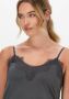 CC Heart Top met kanten details Puck donker grijs - Thumbnail 4