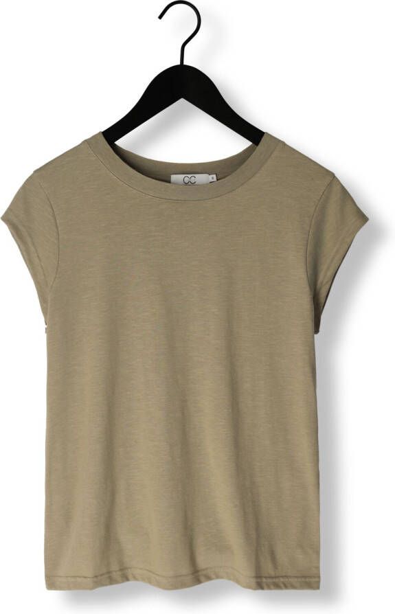 CC HEART Dames Tops & T-shirts Basic T-shirt (b0017) Olijf
