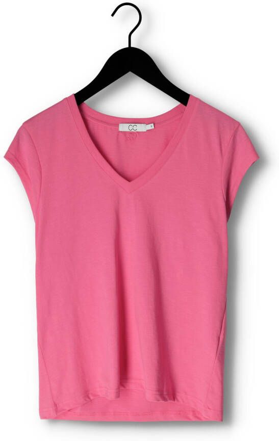 CC Heart Roze T-shirt Basic V-neck T-shirt