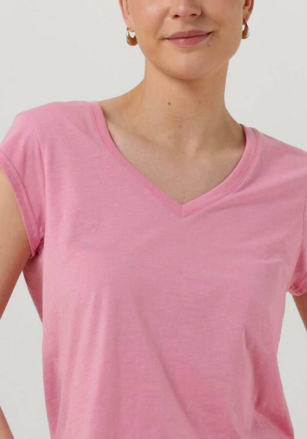 CC HEART Dames Tops & T-shirts Basic V-neck T-shirt Roze