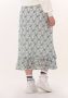 COLOURFUL REBEL Dames Rokken Timi Flower Ruffle Midi Skirt Blauw - Thumbnail 3