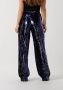 Colourful Rebel high waist flared pantalon Emy Sequins Flare Pants met pailletten metallic blue - Thumbnail 4