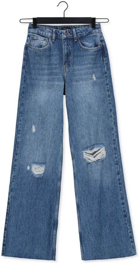 Colourful rebel Blauwe Wide Jeans Gaia High Rise Wide Leg Denim Pants