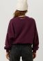 Colourful Rebel sweater Starlight Patch Dropped Shoulder Sweat met tekst en patches burgundy - Thumbnail 4