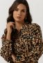 COLOURFUL REBEL Dames Jurken Kera Leopard Maxi Shirt Dress Bruin - Thumbnail 3