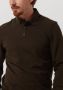 COLOURFUL REBEL Heren Polo's & T-shirts Uni Structure Polo Longsleeve Groen - Thumbnail 4