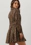 Colourful Rebel jurk Minon Leopard Mini Dress met dierenprint en ceintuur zand - Thumbnail 6