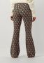 COLOURFUL REBEL Dames Broeken Graphic Peached Extra Flare Pants Multi - Thumbnail 5