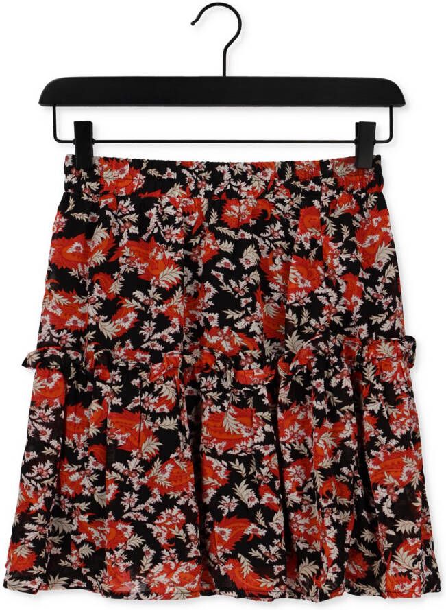 Colourful rebel Oranje Minirok Hannah Paisley Flower Boho Skirt