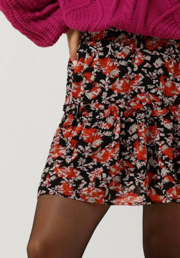 Colourful rebel Oranje Minirok Hannah Paisley Flower Boho Skirt