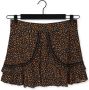 COLOURFUL REBEL Dames Rokken Maud Small Floral Mini Ruffle Skirt Oranje - Thumbnail 2