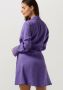 Colourful Rebel overslagjurk Hette Uni Wrap Mini Dress met ceintuur paars - Thumbnail 6