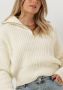 COLOURFUL REBEL Dames Truien & Vesten Yfke Knitwear Zip Pullover Wit - Thumbnail 2
