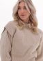 COLOURFUL REBEL Dames Truien & Vesten Toby Sleeve Detail Knitwear Sweater Zand - Thumbnail 4
