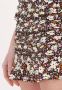 COLOURFUL REBEL Dames Rokken Eliza Flower Pleated Mini Skirt Zwart - Thumbnail 4