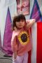 DAILY BRAT Meisjes Tops & T-shirts Sunny Dog Print T-shirt Roze - Thumbnail 3