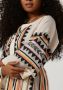 Devotion Midi Jurk Porto Pefko Wit Multicolor Dames - Thumbnail 2