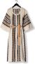 Devotion Midi Jurk Porto Pefko Wit Multicolor Dames - Thumbnail 3