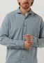 DSTREZZED Heren Overhemden Shirt Melange Pique Blauw - Thumbnail 6