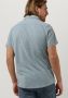 DSTREZZED Heren Overhemden Shirt Melange Pique Blauw - Thumbnail 4