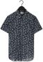 DSTREZZED Heren Overhemden Shirt S s Line Flower Voile Blauw - Thumbnail 2