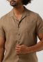 DSTREZZED Heren Overhemden Resort Shirt Linen Bruin - Thumbnail 2