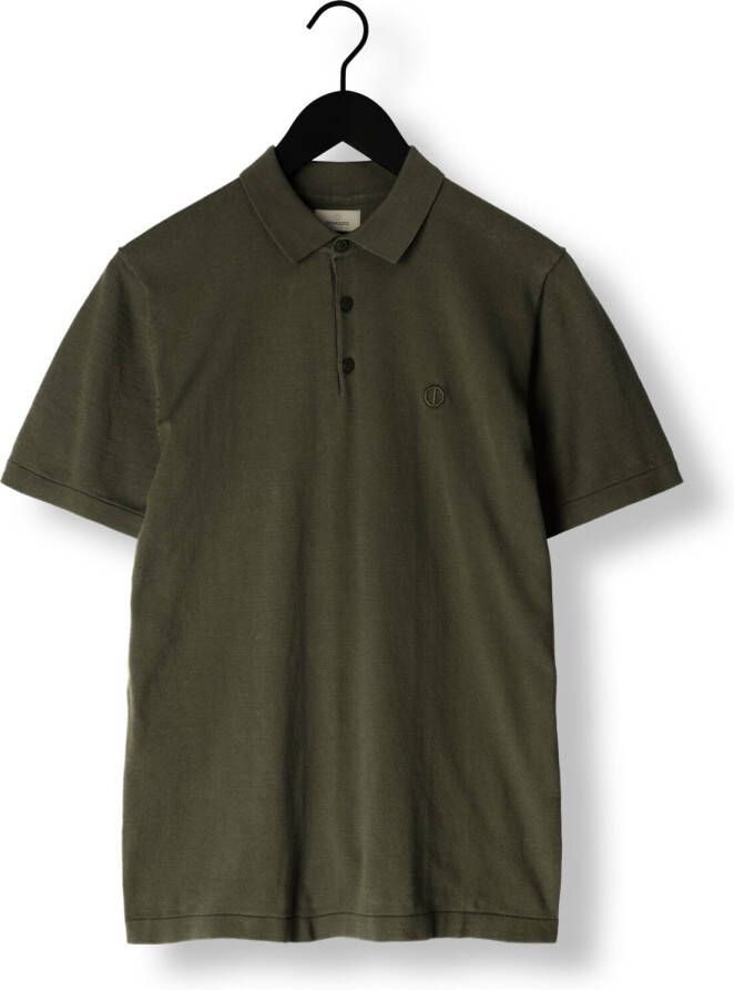 Dstrezzed Donkergroene Polo S s Cotton Knit