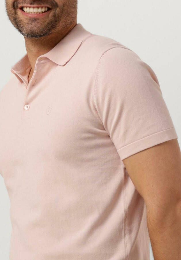 DSTREZZED Heren Polo's & T-shirts Polo S s Cotton Knit Lichtroze