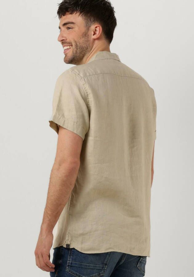 DSTREZZED Heren Overhemden Resort Shirt Linen Zand
