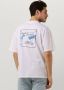 EDWIN Heren Polo's & T-shirts Postal Ts Single Jersey Wit - Thumbnail 5