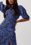 ENVII Dames Jurken Enruby Ss Midi Dress Aop 6696 Blauw - Thumbnail 4