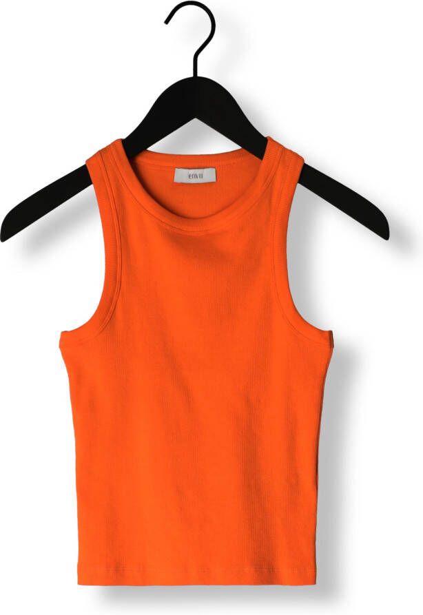 ENVII Dames Tops & T-shirts Enally Racer Top Aop Oranje