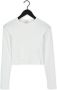 ENVII Dames Tops & T-shirts Enally Ls Crop Tee 5314 Wit - Thumbnail 2
