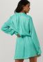 EST'SEVEN Dames Jurken Est journee Dress Bambu Turquoise - Thumbnail 4