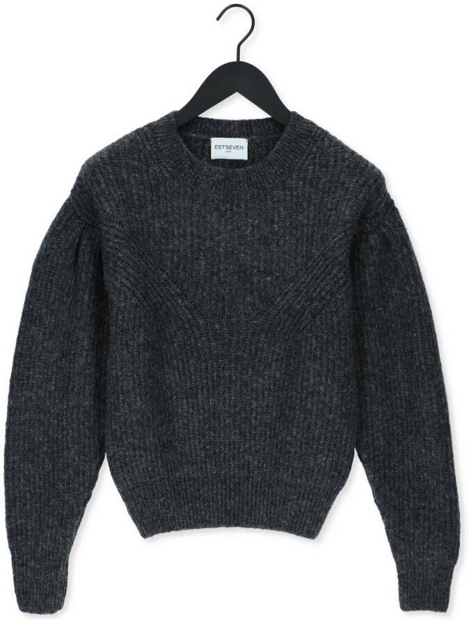 EST'SEVEN Dames Truien & Vesten Est'vetements Knitted Sweater Zwart