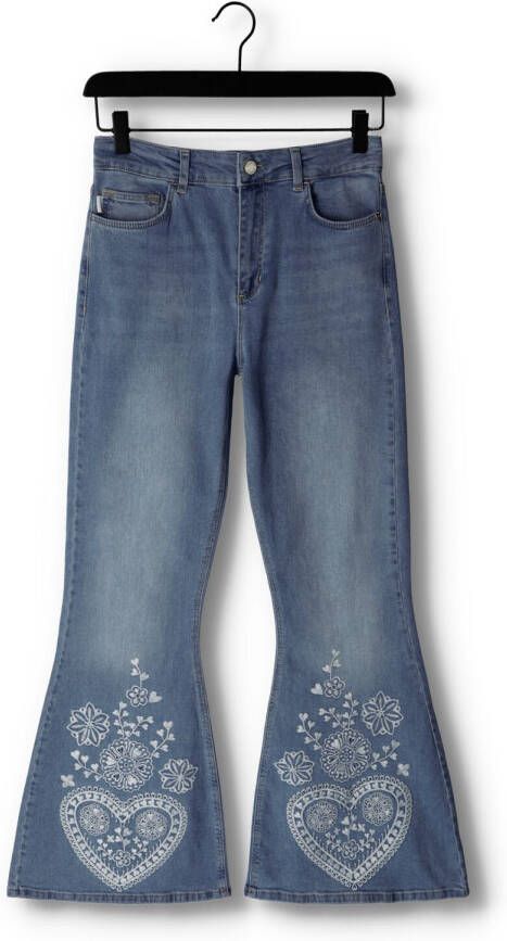 Fabienne Chapot Blauwe Flared Jeans Eva Extra Flare Embro 155