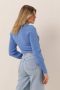 Fabienne Chapot Blauwe Pullover met Ballonmouwen Blue Dames - Thumbnail 4