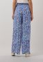 Fabienne Chapot high waist wide leg broek Palapa met all over print blauw - Thumbnail 6